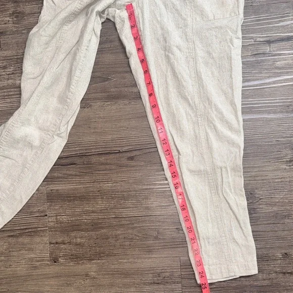 Old Navy Linen Taper Tan Pants-Small - Picture 6 of 8